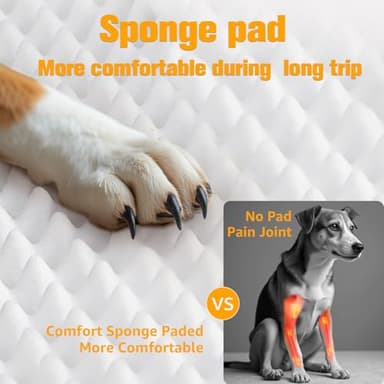 PETICON Large Dog Car Seat, Back Seat Extender for Dogs with 3 Mesh Windows, Waterproof Medium Carseat for Dogs with Hard Bottom, Pet Seat Cover for Cars, Trucks and SUVs (Black) - Image 4