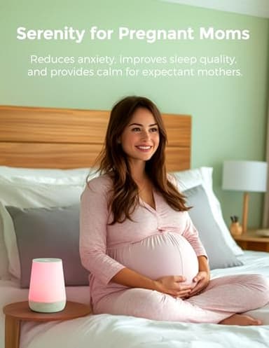 Baby Sound Machine, Momcozy White Noise Machine for Baby Sleeping with Night Light, Toddler Sleep Trainer with 34 Soothing Sounds, Timer, App Remote Control, Personal Sleep Routine(Green) - Image 4