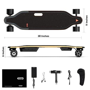 MEEPO Campus V5 Series/Envy Electric Skateboard with Remote, Top Speed Up to 29 Mph, 4 Speed Smooth Braking, Easy Carry Handle Design, Suitable for Adults & Teens - Image 6