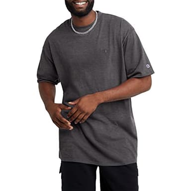 Champion mens Classic Jersey Tee Shirt, Granite Heather, X-Large US - Image 7