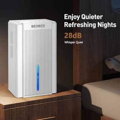 Dehumidifier,95OZ Dehumidifier for Home 1000 Sq.Ft - Quiet with Auto Shut Off & Relaxing 7 Color Ambient Light,Ideal for Livingroom, Bedroom, Basement(White) - Image 6