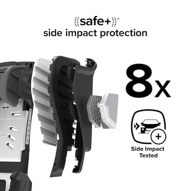 Diono Radian 3RXT SafePlus Max Rear and Forward-Facing Convertible Car Seat, 2-in-1 Anti-Rebound Bar and Calf-Support, 10 Years 1 Car Seat, Slim Fit 3 Across, Black Storm - Image 6