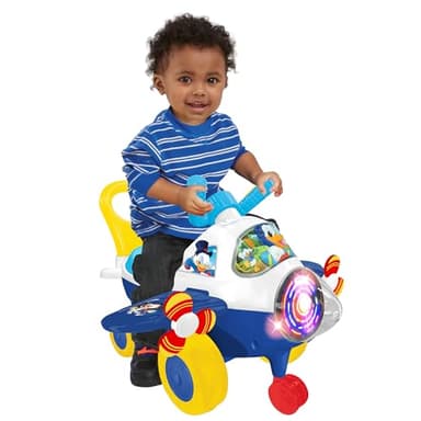 Kiddieland: Activity Plane: Donald Duck - Disney Light & Sound Foot-to-Floor Vehicle, Interactive Dashboard, Propellers, Parent Handle, Toddlers 12mo+ - Image 5