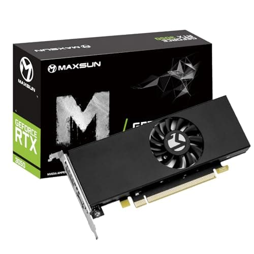 maxsun GeForce RTX 3050 6GB Graphics Cards GDDR6 Video Graphics Card GPU for Gaming PC Mini Small Form Factor SSF Slim Low Profile Design PCI Express 4.0, HDMI 2.1, DisplayPort 1.4a - Image 1