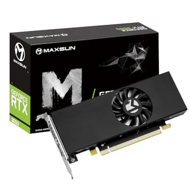 maxsun GeForce RTX 3050 6GB Graphics Cards GDDR6 Video Graphics Card GPU for Gaming PC Mini Small Form Factor SSF Slim Low Profile Design PCI Express 4.0, HDMI 2.1, DisplayPort 1.4a - Image 1