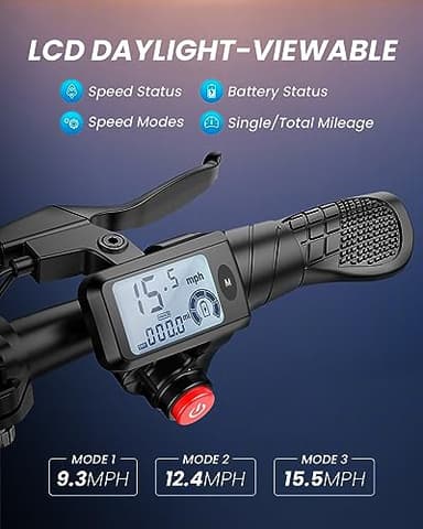 Gyroor Adults Electric Scooter, 450W Motor 20Mile-Max Distance 15.5MPH, Fashion Electric Scooter for Short Distance Commuting,C1-Bright - Image 3