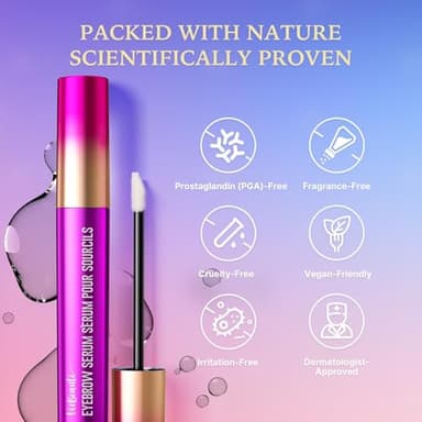 VieBeauti Eyebrow Growth Serum: Eyebrow Serum to Grow Brows with Advanced Formula to Boost Longer Fuller and Thicker Looking Eyebrows 3mL - Image 5