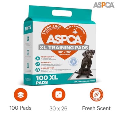 ASPCA Puppy Pads: 100 Count Dog Pee Pads with Odor Control, 26x30 XL for Indoor/Outdoor Use - Image 2