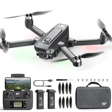 WeFone Drones with Camera for Adults 4k, WF30 GPS Follow Me Drone for Beginners Kids Foldable FPV RC Quadcopter, Return Home, Brushless Motor, 5G Transmission, 40 Mins Flight Time, 2 Batteries - Image 1