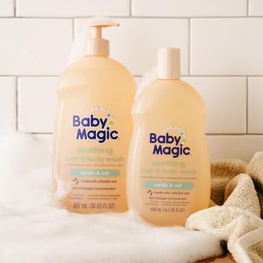 Baby Magic Soothing Hair & Body Wash, Vanilla & Oat, 30 Fl Oz - Image 6