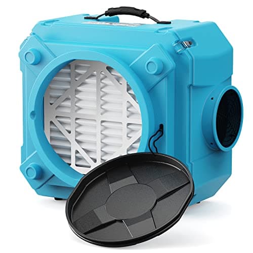 ALORAIR Air Scrubber with 3 Stage Filtration, Stackable Negative Air Machine for Industrial and Commercial Use, Heavy Duty Air Cleaner with MERV-10 Filter, HEPA/Activated carbon Filter, Blue - Image 1