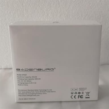 BADENBURG Airbeat 1 ANC Noise Cancelling True Wireless Earbuds with mic, Enhanced Bass Bluetooth 5.3 in-Ear Headphones with High Power Titanium Drivers, 48H Playtime, ENC for Crystal Clear Call White - Image 9