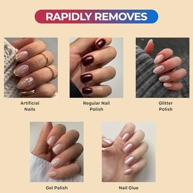 100% Pure Acetone Nail Polish Remover | Professional Quality | Easy To Use | Rapidly Removes Natural, Gel, Acrylic, and Glitter Nails | 8 Fl oz - Image 2