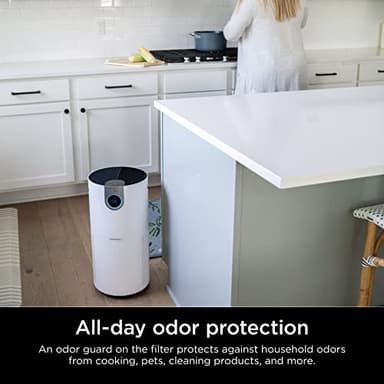 Shark Air Purifier for Home Large Room, Clean Sense Technology, HEPA Air Filter, 1000 Sq Ft, Kitchen, Filters Smoke, Captures 99.98% of Particles, Pet Dander, Pollutants, Dust, Allergens, HP201 - Image 10
