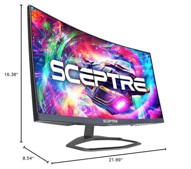 Sceptre Curved 24.5-inch Gaming Monitor up to 240Hz 1080p R1500 1ms DisplayPort x2 HDMI x2 Blue Light Shift Build-in Speakers, Machine Black (C255B-FWT240) - Image 7