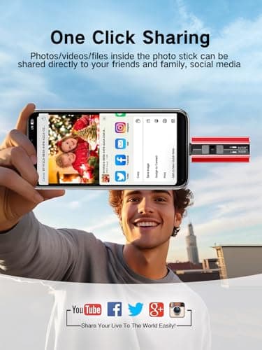 EATOP 512GB Flash Drive Intended for iPhone iPad Android and Computers, 4 in 1 Photo Stick for Phone Memory Storage Easily Backup Photos Videos, Plug and Play, No Application Required (Red) - Image 7