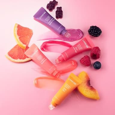 LANEIGE Lip Glowy Balm, Peach: Sheer Tinted Lip Moisturizer with Shea Butter, for Hydrating Shine & Soft Lips - Image 6