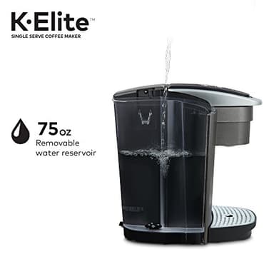 Keurig K-Elite Single Serve K-Cup Pod Coffee Maker, with Strength and Temperature Control, Iced Coffee Capability, 8 to 12oz Brew Size, Programmable, Brushed Slate - Image 13