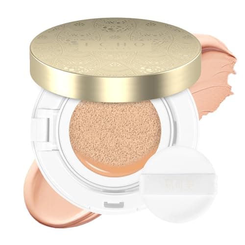 Cushion Foundation Makeup, Buildable Coverage Moisturizing Nourishing Breathable Poreless Oil-Control Lightweight, Skin fit, Natural Flawless Matte Finish - Image 1