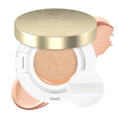 Cushion Foundation Makeup, Buildable Coverage Moisturizing Nourishing Breathable Poreless Oil-Control Lightweight, Skin fit, Natural Flawless Matte Finish - Image 1