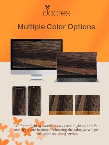 DOORES Tape in Human Hair Extensions, Balayage Dark Brown to Chestnut Brown100g 40pcs 22 Inch, Hair Extensions Tape in Straight Skin Weft Remy Hair Extensions - Image 9