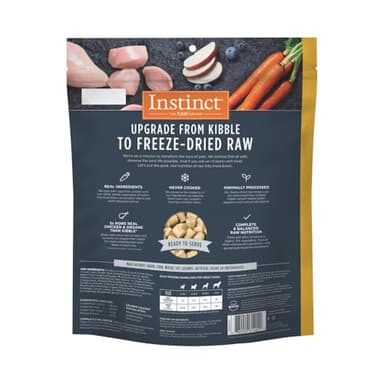Instinct Freeze Dried Raw Meals, Natural Dry Dog Food, Grain Free - Cage Free Chicken, 25 oz. Bag - Image 2