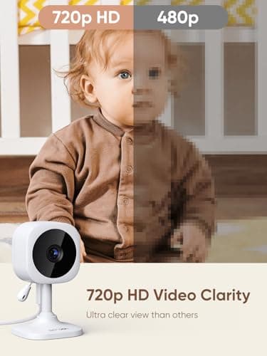 bonoch 4.3" Baby Monitor with 2 Cameras, 720p Split Screen Monitor with Camera and Audio, 28hour Battery, Video Baby Monitor No WiFi, VOX Mode, 2 Way Audio, Auto Night Vision, 2X, 3X, 4X Zoom - Image 2