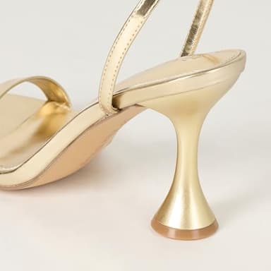 The Drop Women's Lina Trend Heel Sandal, Gold, 7 - Image 4