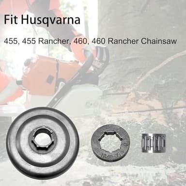 Yutacorex 513470X Clutch Drum 3/8" 7T Sprocket Kit For Husqvarna 455, 455 Rancher, 460, 460 Rancher Chainsaw Rim Convert part Replace # 513470 - Image 4
