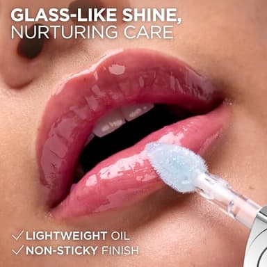 L'Oreal Paris Plump Ambition pH Hyaluron Lip Oil, Color Shifting Lip Tint with 24HR Hydration, Volumizing Shine and Lasting Color, 020 pH Rosé - Image 7