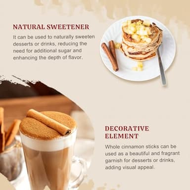 52USA Organic Cinnamon Sticks, Cinnamon 8oz (226g), Cinnamon Sticks Whole, 100% Raw, USDA & Kosher Certified, Gluten Free, Non-GMO, Pure & Fresh Cinnamon, Perfect for Baking, Cooking & Beverages - Image 7