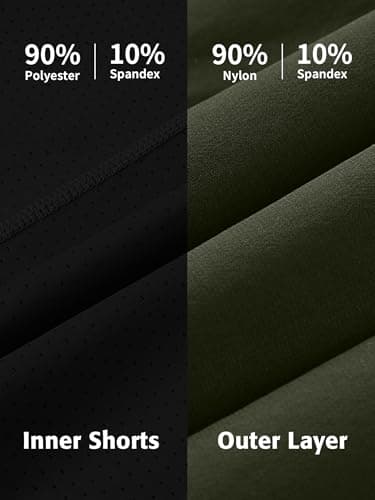 ATTRACO Board Shorts for Women Mesh Side Swim Shorts High Waist Water Shorts Drawstring Dark Green L - Image 9