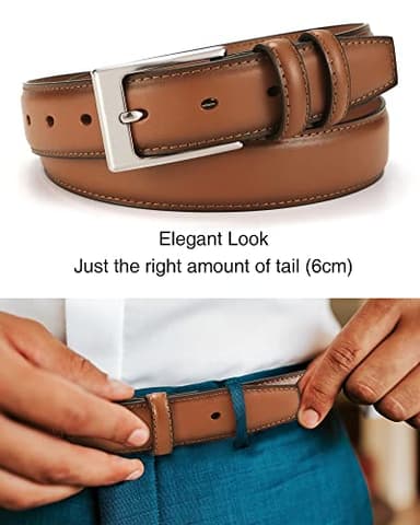 CHAOREN Mens Belts Leather Gift for Men - Perfect Companion to Mens Dress Shoes - Image 4