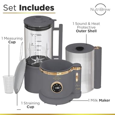 NutraBrew Nut Milk Maker | 50 oz Automatic Plant-Based Milk Machine | 9-in-1 Easy Use Milk Maker | 2025 Plant Milk Machine | Soy Milk Maker | Oat Milk Maker | Almond Milk Maker - Image 5