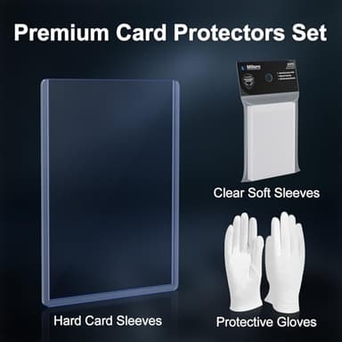 400 Card Sleeves Top Loaders for Cards, 3"X4" Toploaders for Cards, Premium Baseball Card Protectors Hard Plastic for Sports and Game Cards (200 Top Loaders + 200 Clear Sleeves) - Image 5
