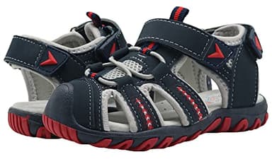 Apakowa Kid's Boy's Soft Sole Close Toe Sport Beach Sandals (Toddler/Little Kid) (Color : Gray, Size : 11 M US Little Kid) - Image 7