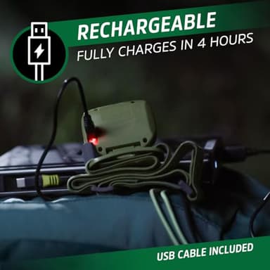 Energizer PRO-400 Rechargeable LED Headlamp (2-Pack), IPX4 Water Resistant, High-Powered Bright LED, Multiple Light Modes, Best Headlight for Camping, Running, Outdoors, Emergency Light, USB Included - Image 7