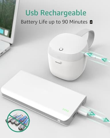 GROWNSY Pacifier Sanitizer Portable, UV Light Sanitizer on The Go, USB Charging Sanitizer Case, Mini Pacifier Sanitizer 99.99% Cleaned in 59 Seconds (White) - Image 3