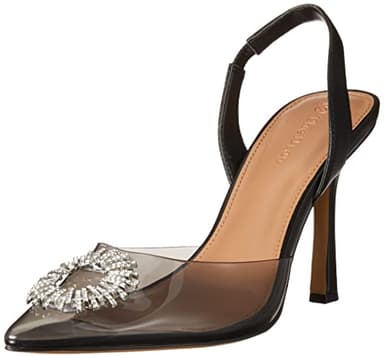 The Drop Women's Klara Clean Pointed Toe, Clear Black, 6.5 - Image 1