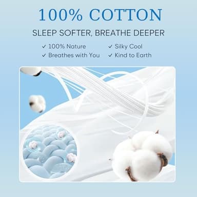 JSD 100% Cotton Sheet Set Queen, 300 Thread Count Dark Gray Sateen Sheets, Soft Breathable Cooling Sheets Deep Pocket - Image 2