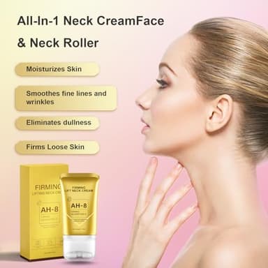 QLZLLF AH-8 Firming Neck Cream for Crepey Skin Body Care Comfort- Neck Firming Cream Contains Hexapeptide, Moisturizing, Tightening Lotions Cosmetic Skin Care & Repair for Women - Image 4