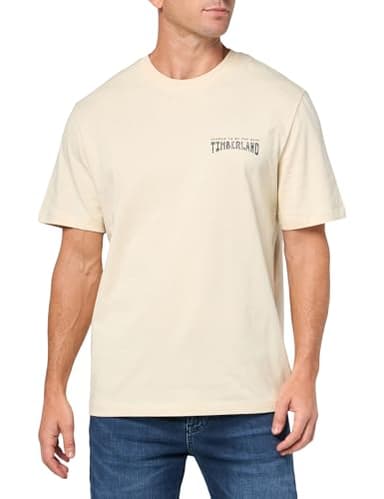 Timberland Men's Work Inspired Back Graphic Short Sleeve Tee, Angora, Medium - Image 1