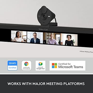 Logitech Brio 301 Full HD Webcam with Auto Light Correction, Show Mode, Noise Reduction Mics, Privacy Cover, Works with Microsoft Teams, Google Meet, Zoom, Nintendo Switch 2 new GameChat mode - Black - Image 7