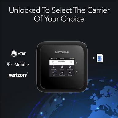 NETGEAR Nighthawk M6 5G Mobile Hotspot, Router with Sim Card Slot, Modem, Portable WiFi Device for Travel, Unlocked with Verizon, AT&T, and T-Mobile, WiFi 6, 2.5Gbps (MR6150) - Image 7