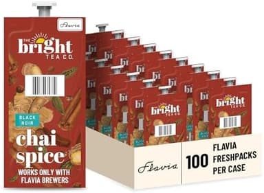 Flavia Bright Tea Co. Chai Spice Freshpacks works only with Flavia Brewers (Case of 100 - Image 3