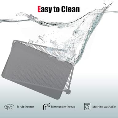 Purrersia Silicone Litter Box Mat 24"x15" (Keep Floor Clean)(Easy Clean)(Anti-Crease)(Built to Last)(Non-Slip)(Double Layer Detachable)(Soft on Paws)(Claw-Proof) - Image 6