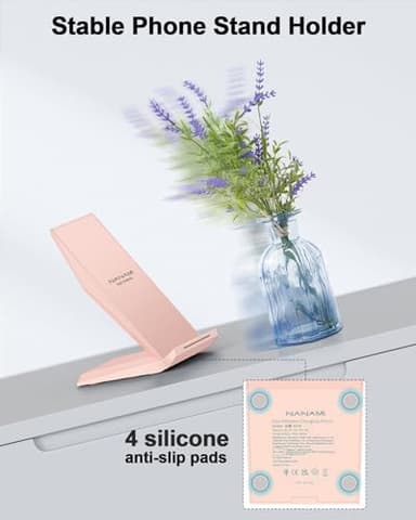Wireless Charger with USB C Phone Charger, Qi Certified Charging Stand with 20W PD Adapter Compatible with iPhone 16/15/14/13/12, Phone Charging Dock for Samsung Galaxy S25/S24/S23/S22/S21/Note 20 - Image 7