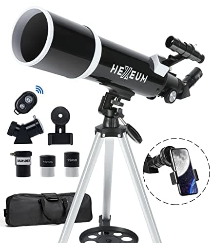 Telescope for Adults & Beginner Astronomers - 80mm Aperture 600mm Fully Multi-Coated High Transmission Coatings with AZ Mount Tripod Phone Adapter, Carrying Bag, Wireless Control. - Image 1