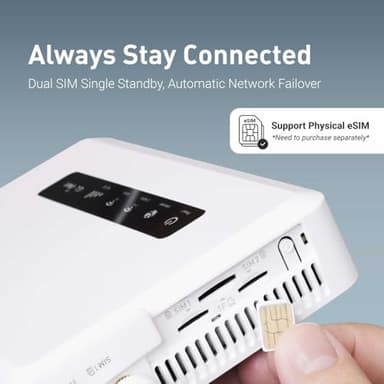 GL.iNet GL-X3000 (Spitz AX) Cellular Gateway 5G Router for House & RV, Wi-Fi 6, Detachable Antennas, Dual-SIM, T-Mobile & AT&T IoT Device Certified, Family/Rural Area/Road Trips - Image 3