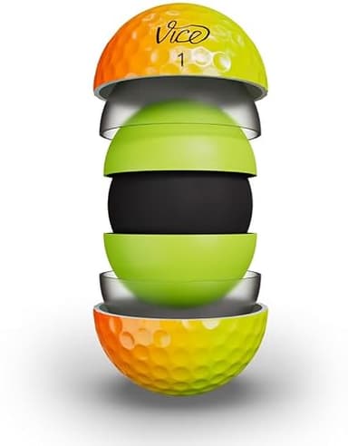 VICE Golf Limited Edition Pro Plus Golf Balls (Shade Yellow Orange) - Image 5